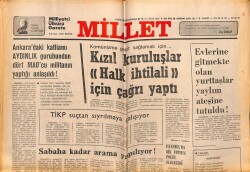 Millet Gazetesi 1 Ekim 1978 - Ankaradaki Katliamı AYDINLIK Grubundan Dört MAOcu Militanın Yaptığı Anlaşıldı ! GZ72530 - 2