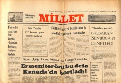 Millet Gazetesi 10 Nisan 1982 - Ermeni Terörü Bu Defa Kanadada Hortladı GZ66467 - 1