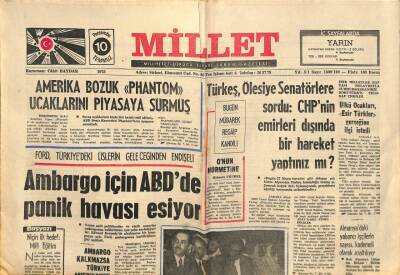 Millet Gazetesi 10 Temmuz 1975 - Sadri Alışık , Her Akşam Şaka İle Karışık Adlı Bir Program Sunuyor GZ113544 - 1