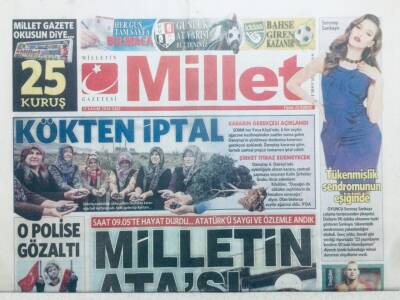 Millet Gazetesi 11 Kasım 2014 - Serenay Sarıkaya Tükenmişlik Sendromunda GZ42597 - 1