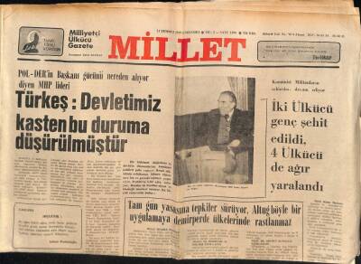 Millet Gazetesi 11 Temmuz 1979 - Gübre Fabrikaları Üretimi Durdurdu GZ81513 - 1