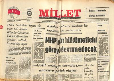 Millet Gazetesi 12 Aralık 1975 - Kayseride Teknik Üniversite Açılması İçin Karara Varıldı GZ102673 - 1