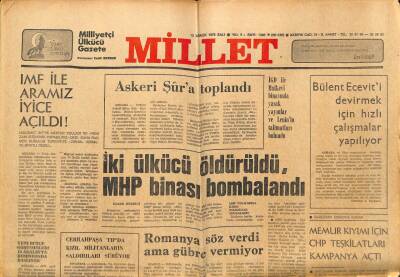 Millet Gazetesi 12 Aralık 1978 - IMF İle Aramız İyice Açıldı GZ89705 - 1
