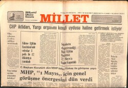 Millet Gazetesi 12 Mayıs 1978 - CHP Yargı Organını Kendi Uydusu Haline Getirmek İstiyor GZ103786 - 1