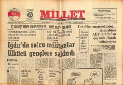 Millet Gazetesi 13 Ağustos 1975 - TRT Ne Zaman Millileşecek GZ81516 - 1