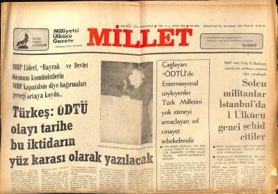 Millet Gazetesi 13 Ağustos 1979 - İranda Hileli Seçim Söylentileri Artıyor GZ89553 - 1