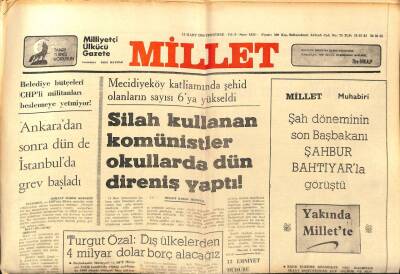 Millet Gazetesi 13 Mart 1980 - Turgut Özal,Dış Ülkelerden 4 Milyar Dolar Borç Alacağız GZ89557 - 1