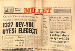 Millet Gazetesi 13 Mayıs 1981 - 1327 Dev-Yol Üyesi Ele Geçti GZ66408 - 2