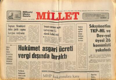 Millet Gazetesi 13 Şubat 1980 - Türkiyenin Bir Kısım Dış Borcu Erteleniyor ! GZ87296 - 1