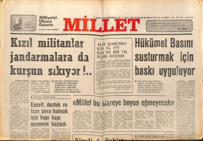 Millet Gazetesi 14 Aralık 1978 - Kızıl Militanlar Jandarmalara Kurşun Sıkıyor GZ89707 - 1