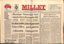 Millet Gazetesi 14 Kasım 1975 - Hacettepe Çapulcuların Karargahı Oldu GZ103780 - 1