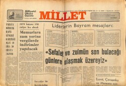 Millet Gazetesi 15 Kasım 1978 - 60 Yıldır Süren Ermeni Kini GZ66413 - 1