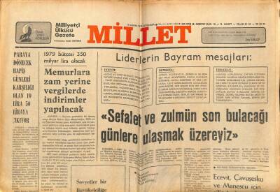 Millet Gazetesi 15 Kasım 1978 - 60 Yıldır Süren Ermeni Kini GZ66413 - 1