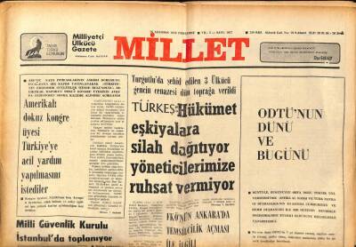 Millet Gazetesi 16 Ağustos 1979 - Türkiyenin Petrol Yatakları Tüketimi Karşılayacak Düzeyde GZ89552 - 1