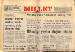 Millet Gazetesi 16 Aralık 1978 - Ülkücüler Yaylım Ateşine Tutuldular GZ66416 - 2