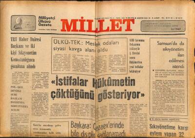 Millet Gazetesi 16 Ocak 1979 - Samsunda Sıkıyönetim İlan Edilmesi İstendi GZ77531 - 1