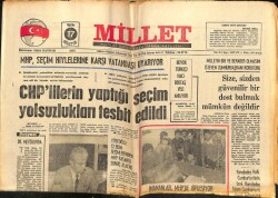 Millet Gazetesi 17 Ağustos 1975 - MHP Seçim Hilelerine Karşı Vatandaşı Uyarıyor GZ66470 - 2