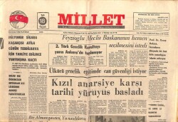 Millet Gazetesi 18 Kasım 1975 - Feyzioğlu Meclis Başkanının Hemen Seçilmesini İstedi GZ103784 - 2