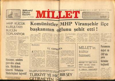 Millet Gazetesi 19 Ağustos 1978 - IMF Türk Parasını Kemirdi GZ89648 - 1
