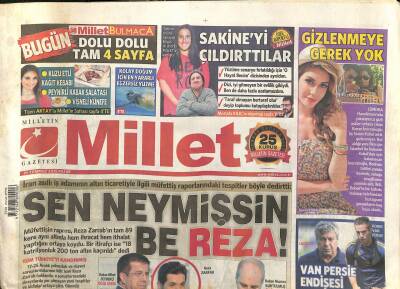 Millet Gazetesi 19 Temmuz 2015 - Murat Dalkılıç İle Merve Boluğur Sonunda Evleniyorlar - Sen Neymişsin Be Reza ! GZ124502 - 1