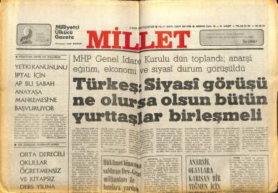 Millet Gazetesi 2 Ekim 1978 - Irak Kerkük Türklerine Baskı Yapıyor GZ104185 - 1