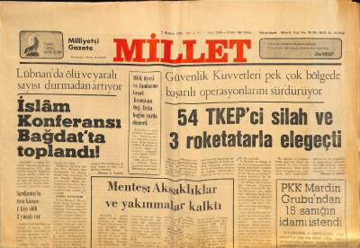 Millet Gazetesi 2 Haziran 1981 - Bangladeşte Darbe Girişimi Bastırıldı GZ115213 - 1
