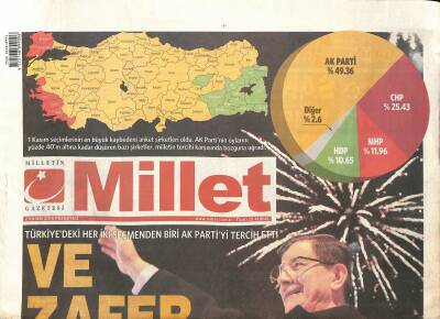 Millet Gazetesi 2 Kasım 2015 - Rusya Ağlıyor - Zafer Ak Partinin GZ124877 - 1