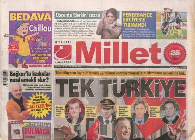 Millet Gazetesi 20 Aralık 2014 - Tüm Dünyanın Hayretle İzlediği Perdeleme Operasyonundaki Tutuklamaların Nedeni İşte Bu !... GZ98303 - 1