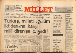 Millet Gazetesi 20 Kasım 1978 - Alparslan Türkeş Milleti Direnişe Çağırdı GZ66387 - 1