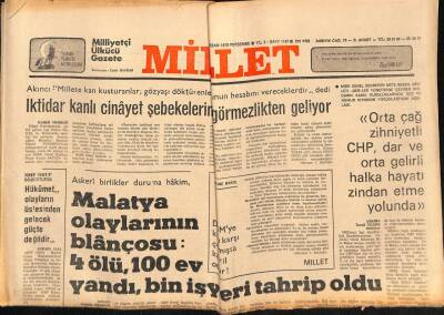 Millet Gazetesi 20 Nisan 1976 - Osman Örek Temaslarına Başladı GZ88553 - 1