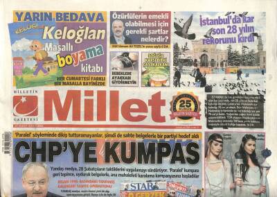 Millet Gazetesi 20 Şubat 2015 - Gazeteci Nuh Köklü Dün Son Yolculuğuna Gözyaşlarıyla Uğurlandı GZ106031 - 1