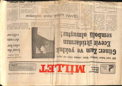 Millet Gazetesi 21 Ağustos 1979 - Güner Zam Ve Yokluk Ecevit İktidarının Sembolü Olmuştur GZ89739 - 1