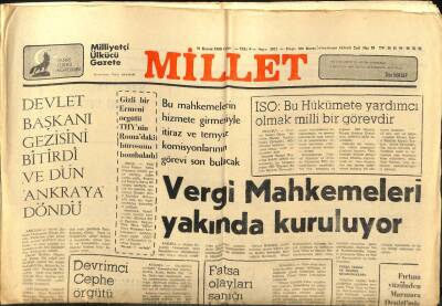 Millet Gazetesi 21 Kasım 1980 - Kırca Afgan Halkı Kendi Vatanında Izdırap İçinde GZ104178 - 1
