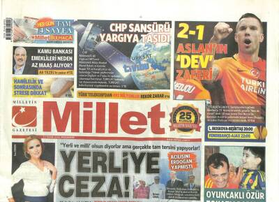 Millet Gazetesi 22 Ekim 2015 - Hayırsever Türk İş Adamlarına Algı Operasyonları Yapanların Son Marifeti GZ105510 - 1