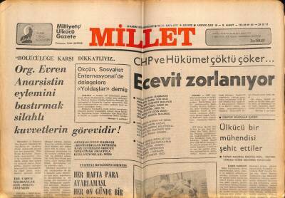 Millet Gazetesi 23 Kasım 1978 - Bülent Ecevit Zorlanıyor GZ66388 - 2
