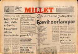 Millet Gazetesi 23 Kasım 1978 - Bülent Ecevit Zorlanıyor GZ66388 - 1