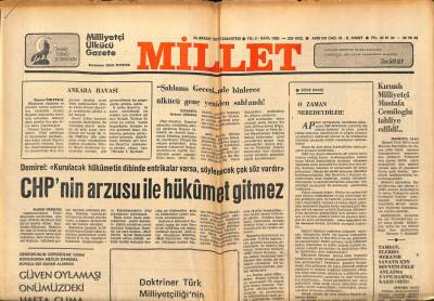 Millet Gazetesi 24 Aralık 1977 - CHPnin Arzusu İle Hükümet Gitmez GZ89680 - 1