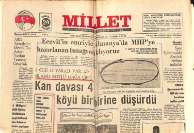 Millet Gazetesi 24 Haziran 1976 - ORKOY Kastamonuda CHPnin Yan Kuruluşu Haline Geldi GZ102705 - 1