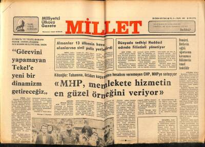 Millet Gazetesi 25 Ekim 1977 - Dünyada Tedhişi Haddad Adında Filistinli Yönetiyor GZ89785 - 1