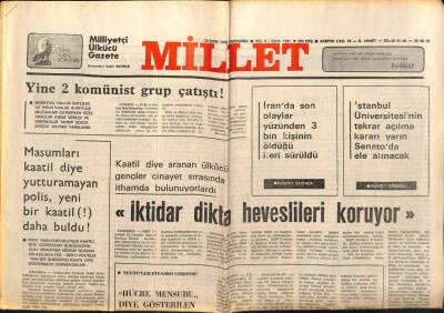 Millet Gazetesi 25 Ekim 1978 - APde En Çok Oyu Faik Türün Aldı GZ89696 - 1