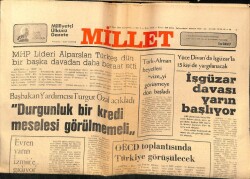 Millet Gazetesi 25 Mart 1981 - OECD Toplantısında Türkiye Görüşülecek GZ66401 - 2