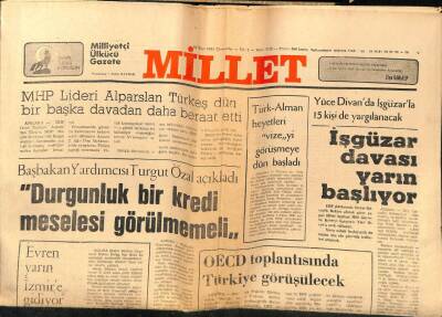Millet Gazetesi 25 Mart 1981 - OECD Toplantısında Türkiye Görüşülecek GZ66401 - 2
