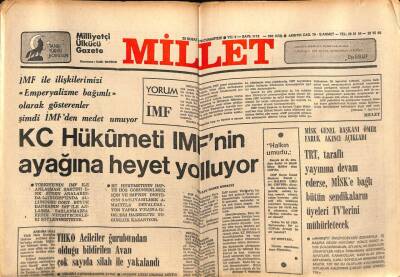 Millet Gazetesi 25 Şubat 1978 - Türkiyenin Demir Açığı 1980 - Yılında 3,5 Milyon Tonu Aşacak GZ72513 - 1
