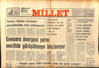 Millet Gazetesi 26 Aralık 1977 - İsrail İşgal Ettiği Topraklardan Çekildiğini Belgeleyecek GZ89681 - 1