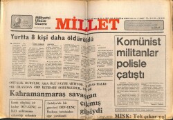 Millet Gazetesi 26 Aralık 1978 - Komünist Militanlar Polisle Çatıştı GZ66381 - 2