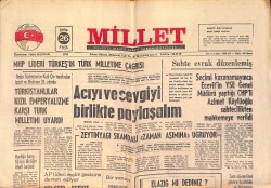 Millet Gazetesi 26 Eylül 1975 - Aksay , Karayolu İle Hacca Gitmek İsteyenlere Pasaport Verildiğini Söyledi GZ158703 - Gökçekoleksiyon