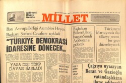 Millet Gazetesi 26 Şubat 1981 - Türkiye Demokrasi İdaresine Dönecek GZ66392 - 1