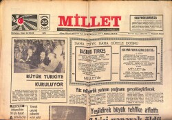 Millet Gazetesi 26 Temmuz 1975 - Büyük Türkiye Kuruluyor - Solcu Faşistler İki Ülkücüyü Tabanca İle Yaraladılar GZ158699 - Gökçekoleksiyon