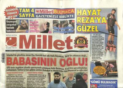Millet Gazetesi 26 Temmuz 2015 - Hayat Reza Zarraba Güzel GZ101341 - 1
