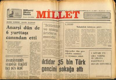 Millet Gazetesi 27 Eylül 1978 - Tütün Üreticisi Perişan Edildi GZ104199 - 1